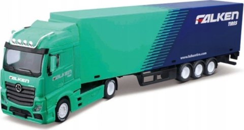 Mercedes Actros naczepa Falken Tires Bburago 1:43