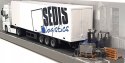 Mercedes Actros naczepa + widlak Bburago 1:43