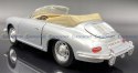 PORSCHE 356B cabrio silver 29390 model WELLY 1:24