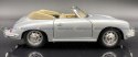 PORSCHE 356B cabrio silver 29390 model WELLY 1:24