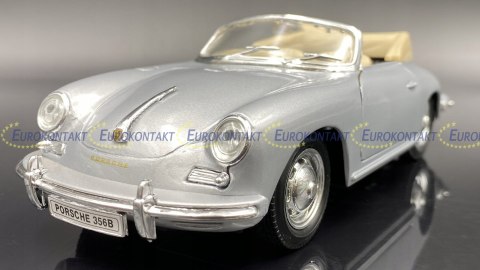 PORSCHE 356B cabrio silver 29390 model WELLY 1:24 PORSCHE 356B cabrio silver 29390 model WELLY 1:24