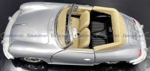 PORSCHE 356B cabrio silver 29390 model WELLY 1:24 PORSCHE 356B cabrio silver 29390 model WELLY 1:24