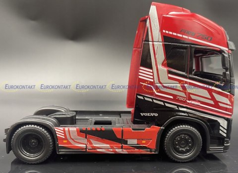 VOLVO FH16 750 Custom Cabs red 32203 Bburago 1:43 VOLVO FH16 750 Custom Cabs red 32203 Bburago 1:43