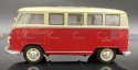 VW Volkswagen T1 1963 red white model WELLY 1:24