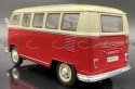 VW Volkswagen T1 1963 red white model WELLY 1:24