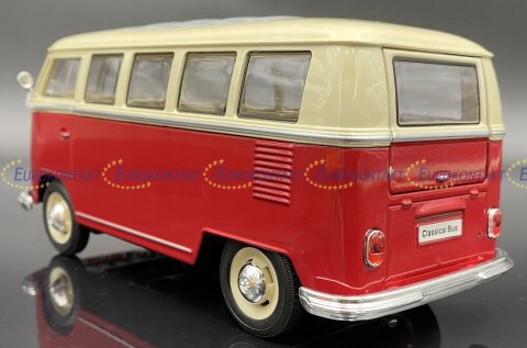 VW Volkswagen T1 1963 red white model WELLY 1:24 VW Volkswagen T1 1963 red white model WELLY 1:24