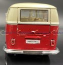 VW Volkswagen T1 1963 red white model WELLY 1:24