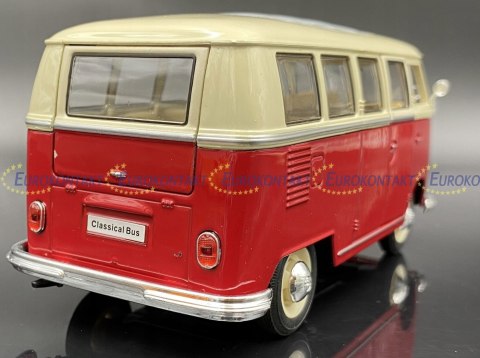 VW Volkswagen T1 1963 red white model WELLY 1:24 VW Volkswagen T1 1963 red white model WELLY 1:24