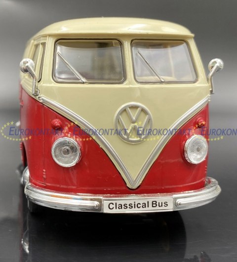 VW Volkswagen T1 1963 red white model WELLY 1:24 VW Volkswagen T1 1963 red white model WELLY 1:24