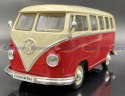 VW Volkswagen T1 1963 red white model WELLY 1:24