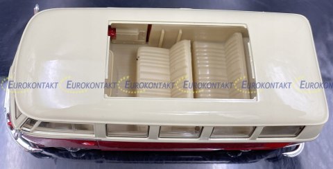 VW Volkswagen T1 1963 red white model WELLY 1:24 VW Volkswagen T1 1963 red white model WELLY 1:24