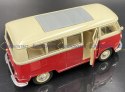 VW Volkswagen T1 1963 red white model WELLY 1:24