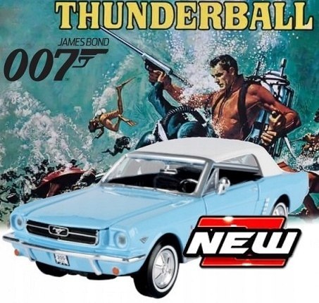 MUSTANG 1/2 1964 James Bond 1:24 Motormax 79855 MUSTANG 1/2 1964 James Bond 1:24 Motormax 79855