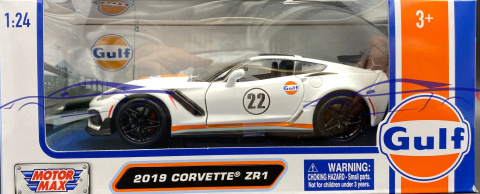 Corvette ZR1 2019 Gulf Livery 1:24 Motormax 79657 Corvette ZR1 2019 Gulf Livery 1:24 Motormax 79657