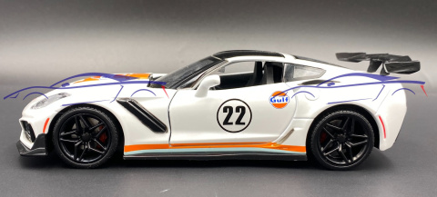 Corvette ZR1 2019 Gulf Livery 1:24 Motormax 79657 Corvette ZR1 2019 Gulf Livery 1:24 Motormax 79657