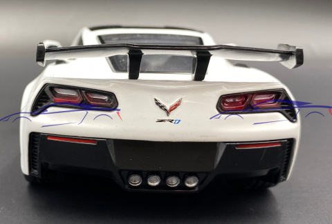 Corvette ZR1 2019 Gulf Livery 1:24 Motormax 79657 Corvette ZR1 2019 Gulf Livery 1:24 Motormax 79657
