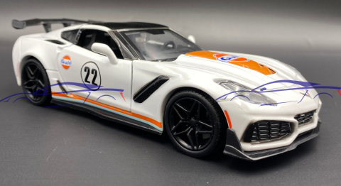 Corvette ZR1 2019 Gulf Livery 1:24 Motormax 79657 Corvette ZR1 2019 Gulf Livery 1:24 Motormax 79657