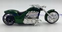 Chopper Iron CUSTOM green black 1:18 Motormax