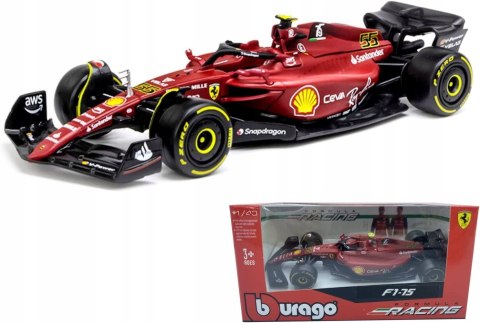 F1 FERRARI F1-75 2022 C. Sainz #55 BBurago 1:43