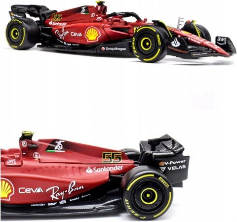 F1 FERRARI F1-75 2022 C. Sainz #55 BBurago 1:43 F1 FERRARI F1-75 2022 C. Sainz #55 BBurago 1:43
