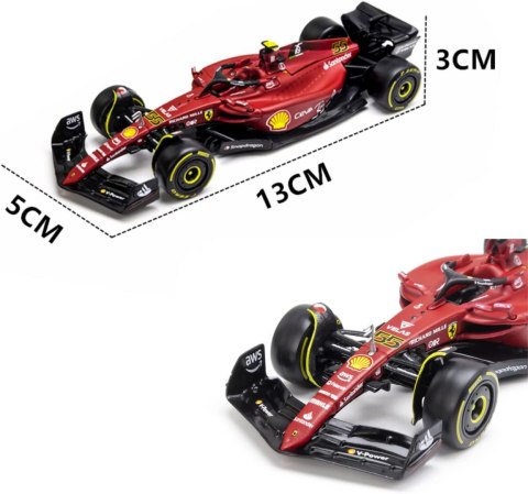 F1 FERRARI F1-75 2022 C. Sainz #55 BBurago 1:43 F1 FERRARI F1-75 2022 C. Sainz #55 BBurago 1:43