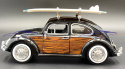 Volkswagen Beetle + surfboards 1:24 Motormax 79591