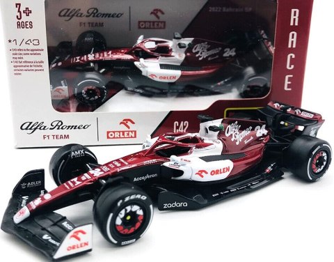 ALFA ROMEO C42 F1 2022 Guanyu Zhou 24 BBurago 1:43