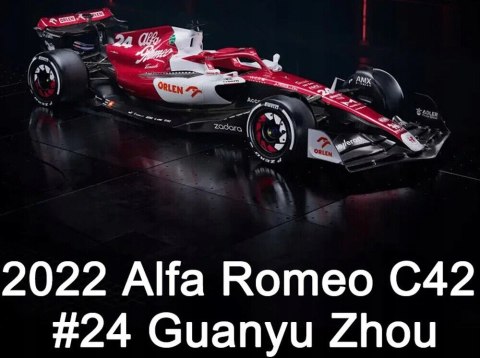 ALFA ROMEO C42 F1 2022 Guanyu Zhou 24 BBurago 1:43 ALFA ROMEO C42 F1 2022 Guanyu Zhou 24 BBurago 1:43