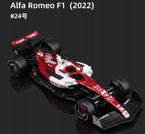 ALFA ROMEO C42 F1 2022 Guanyu Zhou 24 BBurago 1:43 ALFA ROMEO C42 F1 2022 Guanyu Zhou 24 BBurago 1:43