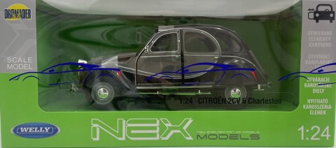 CITROEN 2CV 6 Charleston model 24009 WELLY 1:24 CITROEN 2CV 6 Charleston model 24009 WELLY 1:24