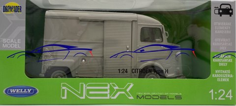 CITROEN Type H grey model 24019 metal WELLY 1:24 CITROEN Type H grey model 24019 metal WELLY 1:24