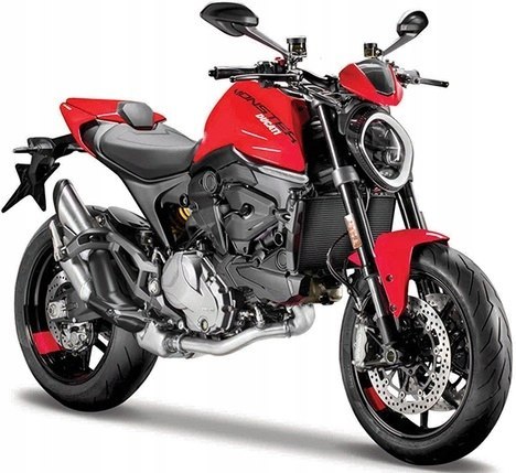 DUCATI Monster 2021 red motocykl model 1:18 Maisto DUCATI Monster 2021 red motocykl model 1:18 Maisto