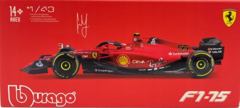 F1 FERRARI F1-75 2022 Sainz 15 KASK BBurago 1:43