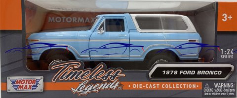 Ford Bronco (hard top) 1978 1:24 Motormax 79373 Ford Bronco (hard top) 1978 1:24 Motormax 79373