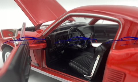 Ford MUSTANG GT 1967 red model 22522 Welly 1:24 Ford MUSTANG GT 1967 red model 22522 Welly 1:24