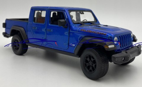 JEEP Gladiator 2020 blue model 24103 Welly 1:27 JEEP Gladiator 2020 blue model 24103 Welly 1:27
