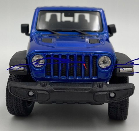JEEP Gladiator 2020 blue model 24103 Welly 1:27 JEEP Gladiator 2020 blue model 24103 Welly 1:27