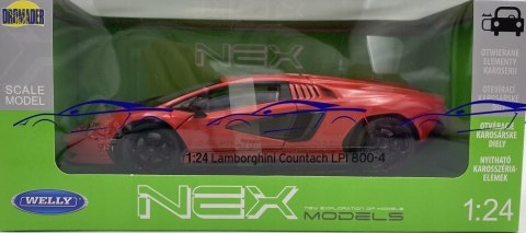 LAMBORGHINI Countach LP800-4 S 24114 WELLY 1:24 LAMBORGHINI Countach LP800-4 S 24114 WELLY 1:24