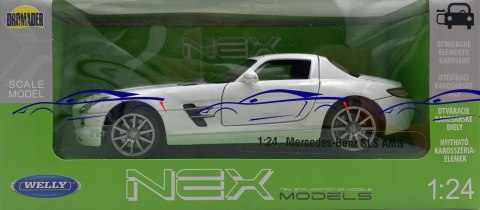 MERCEDES AMG SLS samochód model 24025 Welly 1:24 MERCEDES AMG SLS samochód model 24025 Welly 1:24