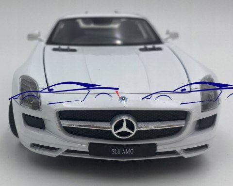 MERCEDES AMG SLS samochód model 24025 Welly 1:24 MERCEDES AMG SLS samochód model 24025 Welly 1:24