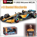 McLaren MCL36 F1 2022 D. Ricciardo #3 BBurago 1:43