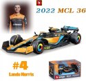 McLaren MCL36 F1 2022 Lando Norris #4 BBurago 1:43