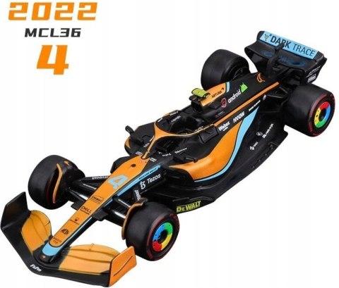 McLaren MCL36 F1 2022 Lando Norris #4 BBurago 1:43 McLaren MCL36 F1 2022 Lando Norris #4 BBurago 1:43