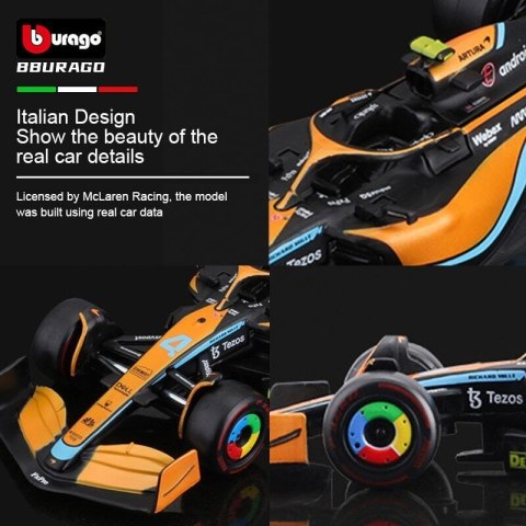 McLaren MCL36 F1 2022 Lando Norris #4 BBurago 1:43 McLaren MCL36 F1 2022 Lando Norris #4 BBurago 1:43