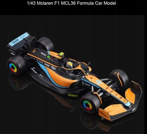 McLaren MCL36 F1 2022 Lando Norris #4 BBurago 1:43 McLaren MCL36 F1 2022 Lando Norris #4 BBurago 1:43