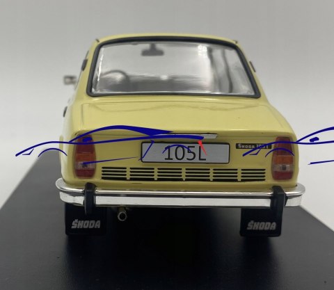 Skoda 105L 1976 model 124163 WhiteBox 1:24 Skoda 105L 1976 model 124163 WhiteBox 1:24