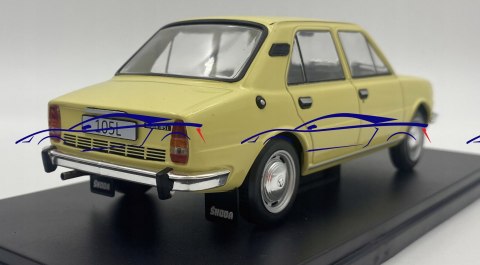 Skoda 105L 1976 model 124163 WhiteBox 1:24 Skoda 105L 1976 model 124163 WhiteBox 1:24