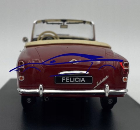 Skoda Felicia cabrio model 124154 WhiteBox 1:24 Skoda Felicia cabrio model 124154 WhiteBox 1:24