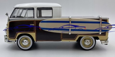 VW Type 2 T1 Pickup z deską 1:24 Motormax 79560 VW Type 2 T1 Pickup z deską 1:24 Motormax 79560