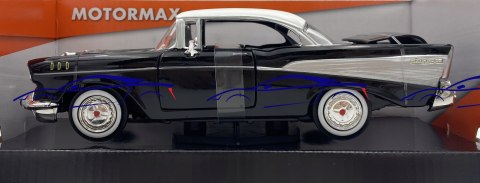 Chevrolet Bel Air 1957 1:24 black Motormax 73228 Chevrolet Bel Air 1957 1:24 black Motormax 73228